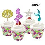 Pearl Glitter Mermaid Cupcake